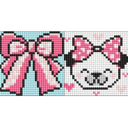 Алмазна мозаїка на самоклеючій основі для дітей &quot;Бантик&quot; 9*9см, пакет, ТМ Ідейка, Україна арт: AMS1055