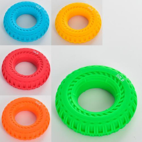 Эспандер кистевой,нагрузка12,18,22,27,32кг, 5видов, пак. 7,5*7,5*2,5см 