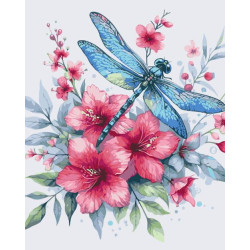 Картина по номерам "Стрекоза в цветах" 40*50см, термопакет, ТМ ART Craft, Украина