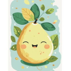 Картина по номерам "Веселая груша" лак 30*40см, термопакет, ТМ ART Craft, Украина