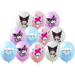 Шарики 12" "Мелоди и Куроми" (1ст.) ЦЕНА ЗА УП. 50ШТ, пак.20*15см