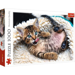 Пазлы 1000 элм. "Веселый котенок", в кор. 40*27*5см, ТМ Trefl, Польша