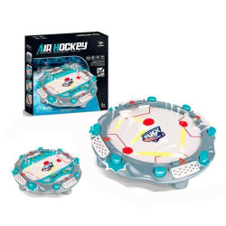 Настольная игра аэрохоккей, 35,5*35,5*7,8см, для 2-4 игроков, шайбы, на батар., в кор. 36*36*8см 