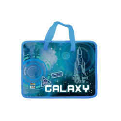 Папка пластиковая с текстильными ручками KIDIS, "Galaxy", 32*26см