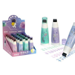 Ластик + точилка + печатка роллер с математическими примерами ЦЕНА ЗА 1ШТ 