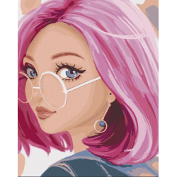 Картина по номерам "Кокетливый взгляд" лак 40*50см, термопакет, ТМ ART Craft, Украина