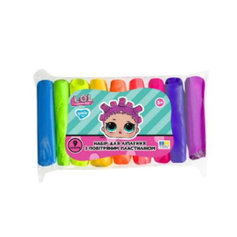 Набір для ліплення з повітряним пластиліном L.O.L. Surprise! Tweens TM 9 кольорів неон, пак.13*7*3см, ТМ Lovin арт: LOL70193