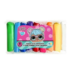 Набір для ліплення з повітряним пластиліном L.O.L. Surprise! Tweens TM 9 кольорів класік, пак.13*7*3см, ТМ Lovin арт: LOL70195