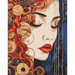 Алмазна мозаїка &quot;Прекрасна дівчина&quot; 40*50см, термопакет, ТМ Ідейка, Україна арт: AMO8033