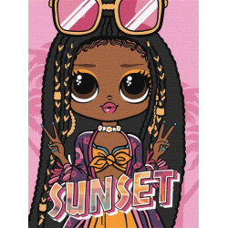Картина за номерами для дітей "L.O.L. Surprise! O.M.G. Sunset" 30*40см, термопакет, ТМ Ідейка, Україна арт: KHO6276