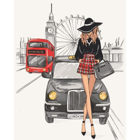 Картина за номерами "Елегантність Лондона" лак 40*50см, термопакет, ТМ ART Craft, Україна арт: 10249-AC