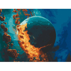 Картина по номерам "Взрыв Фаэтона" лак 40*50см, термопакет, ТМ ART Craft, Украина