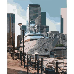 Картина по номерам "Канери-Уорф. Лондон" лак 40*50см, термопакет, ТМ ART Craft, Украина