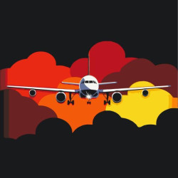 Картина по номерам "Бурный полет" лак 40*40см, термопакет, ТМ ART Craft, Украина