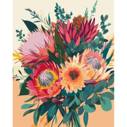 Картина по номерам "Танец лепестков" лак 40*50см, термопакет, ТМ ART Craft, Украина