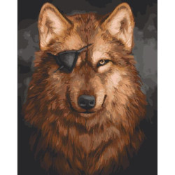 Картина по номерам "Вервольф" лак 40*50см, термопакет, ТМ ART Craft, Украина