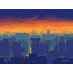 Картина по номерам "Окутан сумерками" лак 40*40см, термопакет, ТМ ART Craft, Украина