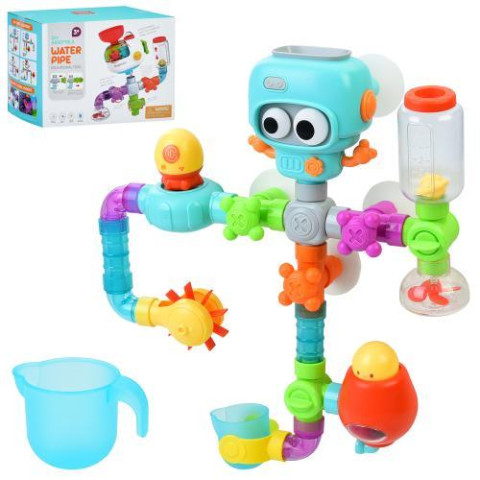 Игра для купания водопад, робот, ковшик, присоски, кор. 21,5*16*11,5см 