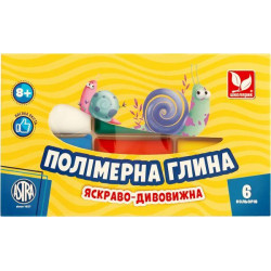 Полімерна глина 6 кольорів, в кор. 16*9,5см, ТМ Школярик, Україна арт: 83911901-UA