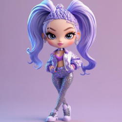 Алмазна мозаїка &quot;Блискучий стиль&quot;, 20*20см, на рамці, в кор. 21*21*2,5см, ТМ Dreamtoys арт: S10102