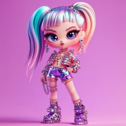 Алмазна мозаїка &quot;Яскравий гламур&quot;, 20*20см, на рамці, в кор. 21*21*2,5см, ТМ Dreamtoys арт: S10103