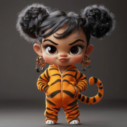 Алмазная мозаика "Тигровый стиль", 20*20см, на рамке, в кор. 21*21*2,5см, ТМ Dreamtoys