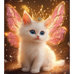 Алмазная мозаика "Волшебная кошка", 20*20см, на рамке, в кор. 21*21*2,5см, ТМ Dreamtoys