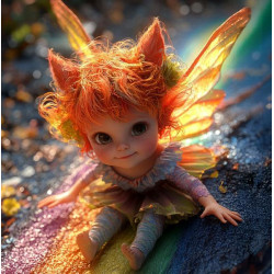 Алмазна мозаїка «Казкове сяйво: Фея», 20*20см, на рамці, в кор. 21*21*2,5см, ТМ Dreamtoys арт: S10122