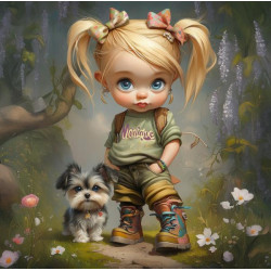 Алмазная мозаика "Стильная парочка", 20*20см, на рамке, в кор. 21*21*2,5см, ТМ Dreamtoys