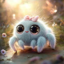 Алмазна мозаїка «Милий павучок», 20*20см, на рамці, в кор. 21*21*2,5см, ТМ Dreamtoys арт: S10133