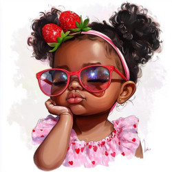 Алмазна мозаїка &quot;Солодка полуничка&quot;, 20*20см, на рамці, в кор. 21*21*2,5см, ТМ Dreamtoys арт: S10143