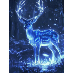 Алмазна мозаїка &quot;Магічний олень&quot;, 20*20см, на рамці, в кор. 21*21*2,5см, ТМ Dreamtoys арт: S10163