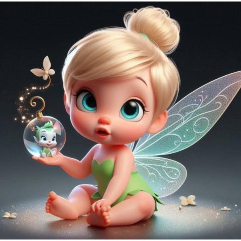 Алмазна мозаїка "Чарівність феї", 20*20см, на рамці, в кор. 21*21*2,5см, ТМ Dreamtoys арт: S10169