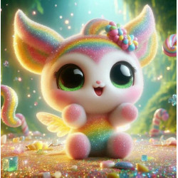 Алмазна мозаїка &quot;Райдужна фантазія&quot;, 20*20см, на рамці, в кор. 21*21*2,5см, ТМ Dreamtoys арт: S10174