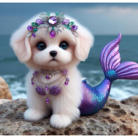 Алмазна мозаїка "Морська казка", 20*20см, на рамці, в кор. 21*21*2,5см, ТМ Dreamtoys арт: S10178