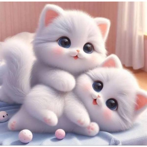 Алмазна мозаїка "Милі кошенята", 20*20см, на рамці, в кор. 21*21*2,5см, ТМ Dreamtoys арт: S10184