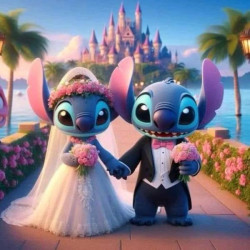 Алмазна мозаїка &quot;Інопланетне весілля&quot;, 20*20см, на рамці, в кор. 21*21*2,5см, ТМ Dreamtoys арт: S10197