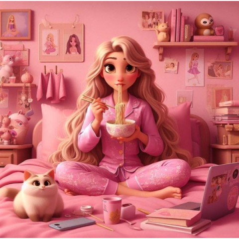 Алмазна мозаїка "Гламурна кімната", 20*20см, на рамці, в кор. 21*21*2,5см, ТМ Dreamtoys арт: S10199