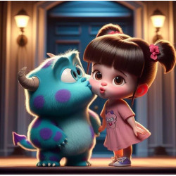 Алмазна мозаїка &quot;Монстро-друзі&quot;, 20*20см, на рамці, в кор. 21*21*2,5см, ТМ Dreamtoys арт: S10204