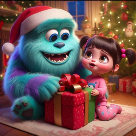 Алмазна мозаїка "Радісний сюрприз", 20*20см, на рамці, в кор. 21*21*2,5см, ТМ Dreamtoys арт: S10211