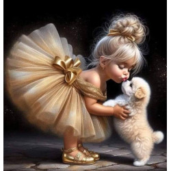 Алмазна мозаїка &quot;Пушнастий друг&quot;, 20*20см, на рамці, в кор. 21*21*2,5см, ТМ Dreamtoys арт: S10212