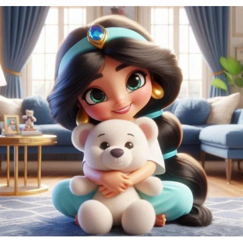 Алмазна мозаїка "Улюблена іграшка", 20*20см, на рамці, в кор. 21*21*2,5см, ТМ Dreamtoys арт: S10215