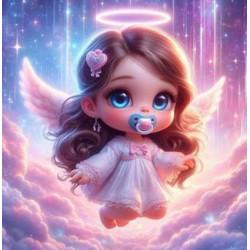 Алмазна мозаїка «Янголятко», 20*20см, на рамці, в кор. 21*21*2,5см, ТМ Dreamtoys арт: S10216