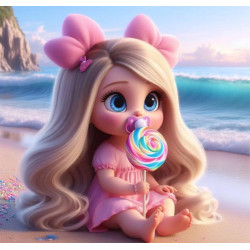 Алмазная мозаика "Карамелька", 20*20см, на рамке, в кор. 21*21*2,5см, ТМ Dreamtoys