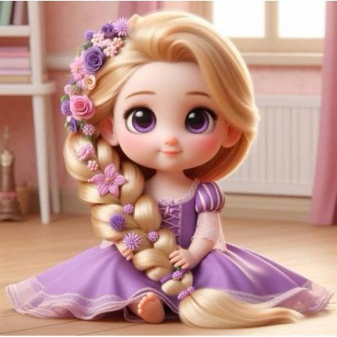 Алмазна мозаїка "Варюша", 20*20см, на рамці, в кор. 21*21*2,5см, ТМ Dreamtoys арт: S10246