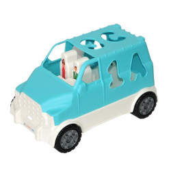 Машина "Smart Wheels" сортер 6 элементов, бирюзовый, 28*15см, TM Wader