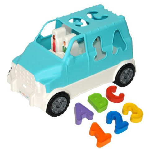 Машина "Smart Wheels" сортер 6ел., бірюзовий, 28*15см, TM Wader