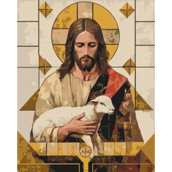 Картина по номерам "Геометрия благодати" 40х50см, термопакет, ТМ Идейка, Украина