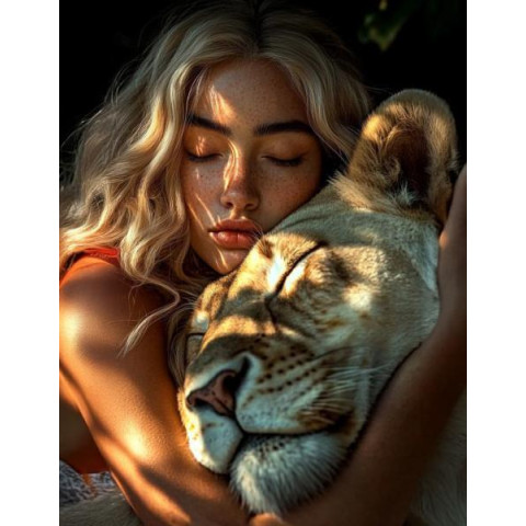 Алмазна мозаїка "Гармонійний зв'язок", 30*40см, на рамці, в кор. 31*41*2,5см, ТМ Dreamtoys арт: S20124