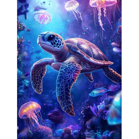 Алмазна мозаїка "Океанська одіссея", 30*40см, на рамці, в кор. 31*41*2,5см, ТМ Dreamtoys арт: S20125